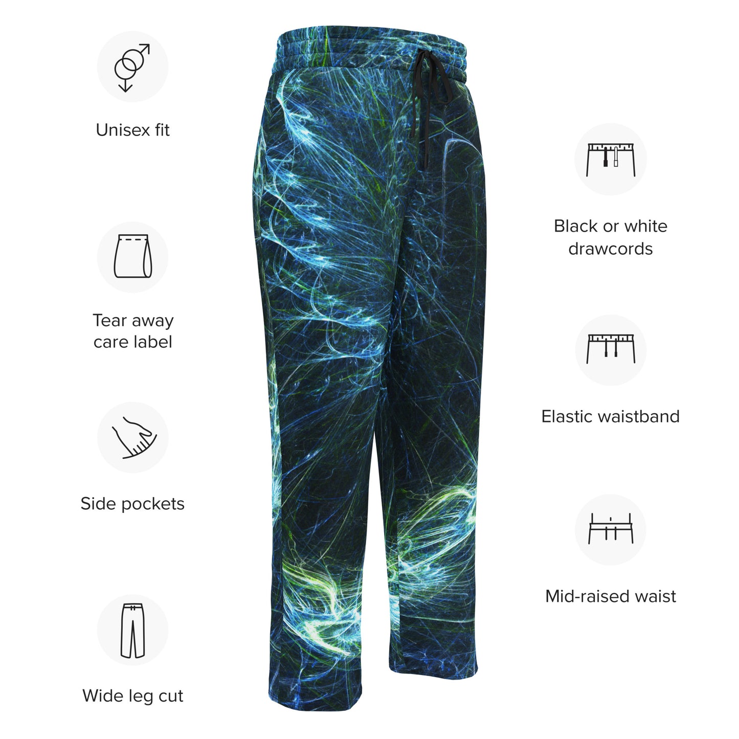 Colorful Wide-leg joggers - Unique Designs - Free Shipping Worldwide