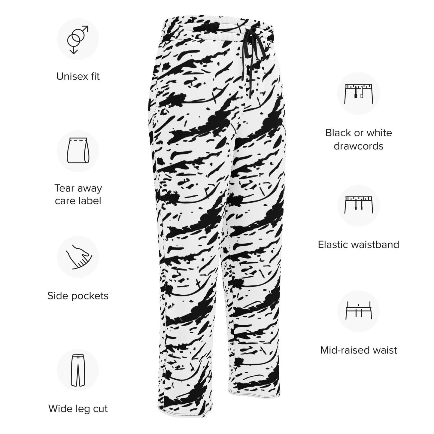 Colorful Wide-leg joggers - Unique Designs - Free Shipping Worldwide