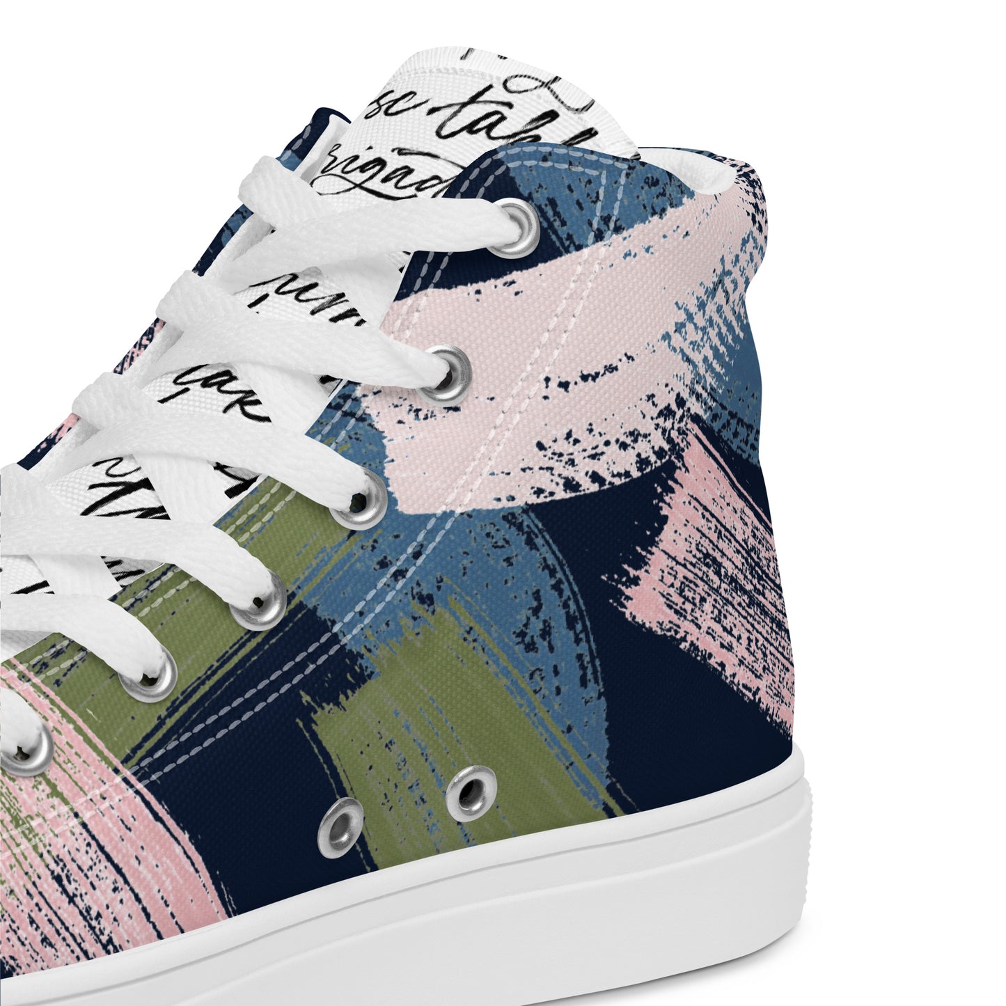 Colorful high top canvas shoes - Free Shipping Worldwide