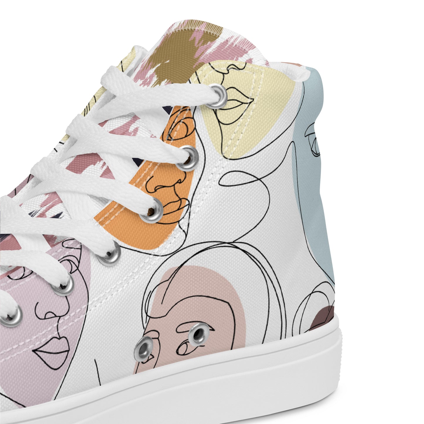 Colorful high top canvas shoes - Free Shipping Worldwide