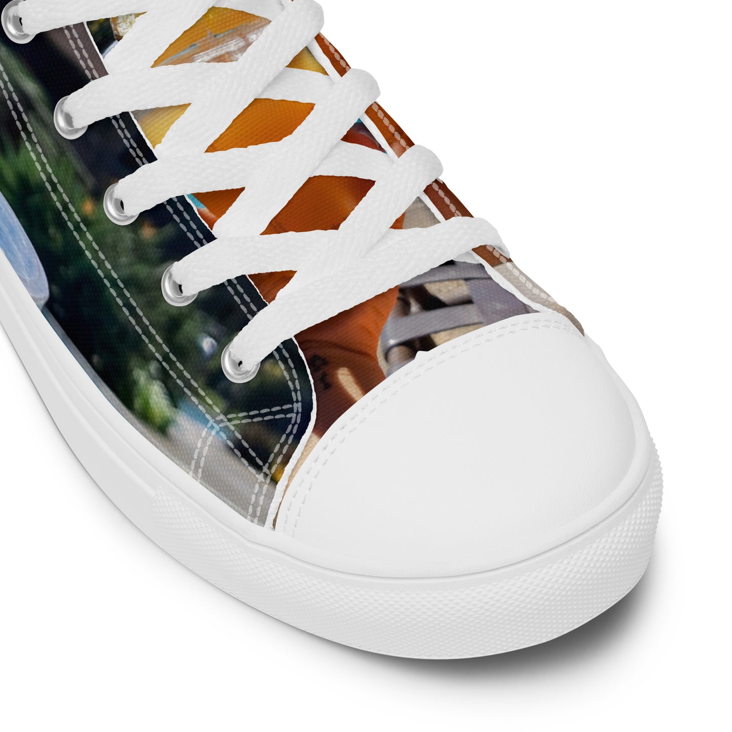 Colorful high top canvas shoes Free Shipping Worldwide