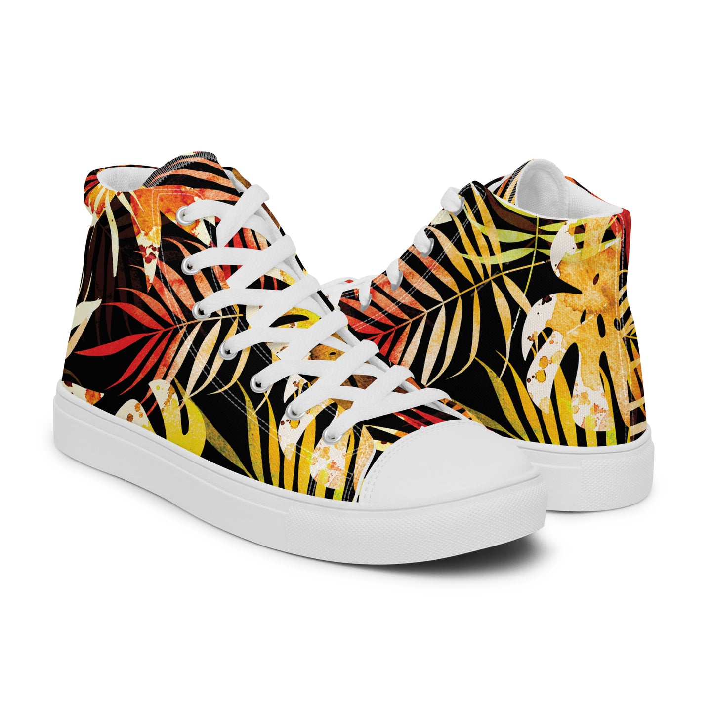 Colorful high top canvas shoes - Free Shipping Worldwide
