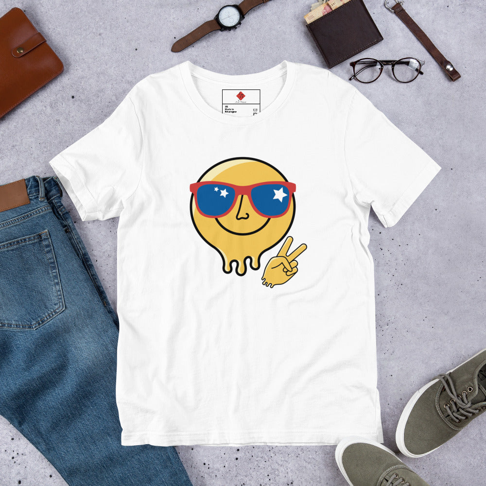 Coloful Unisex T-shirt - Clip Art Design - Free Shipping Worldwide