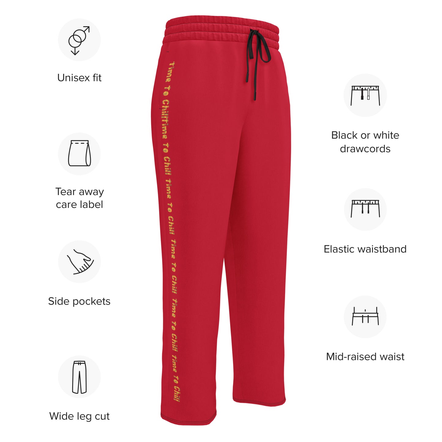Colorful Wide-leg joggers - Unique Designs - Free Shipping Worldwide
