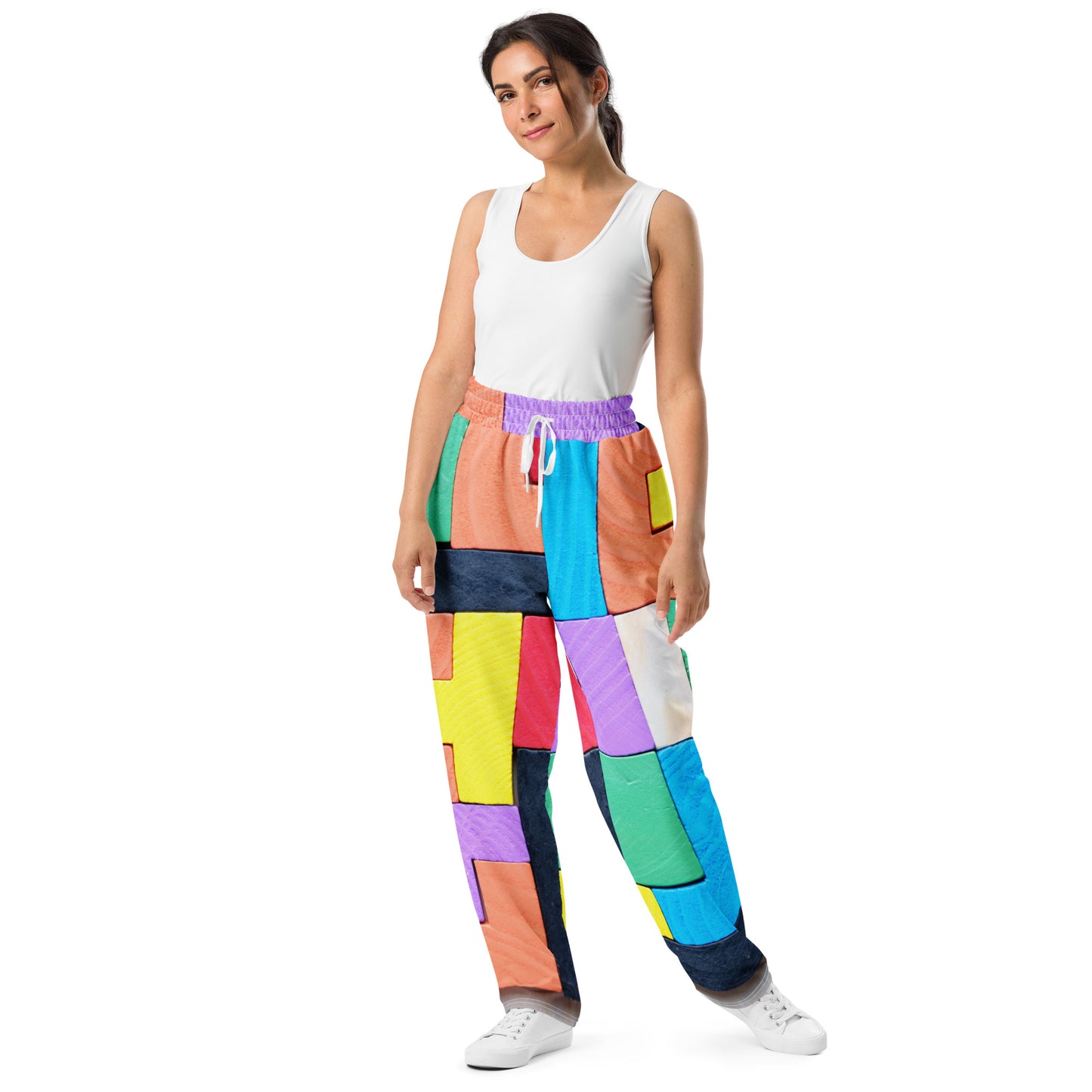 Colorful Wide-leg joggers - Unique Designs - Free Shipping Worldwide