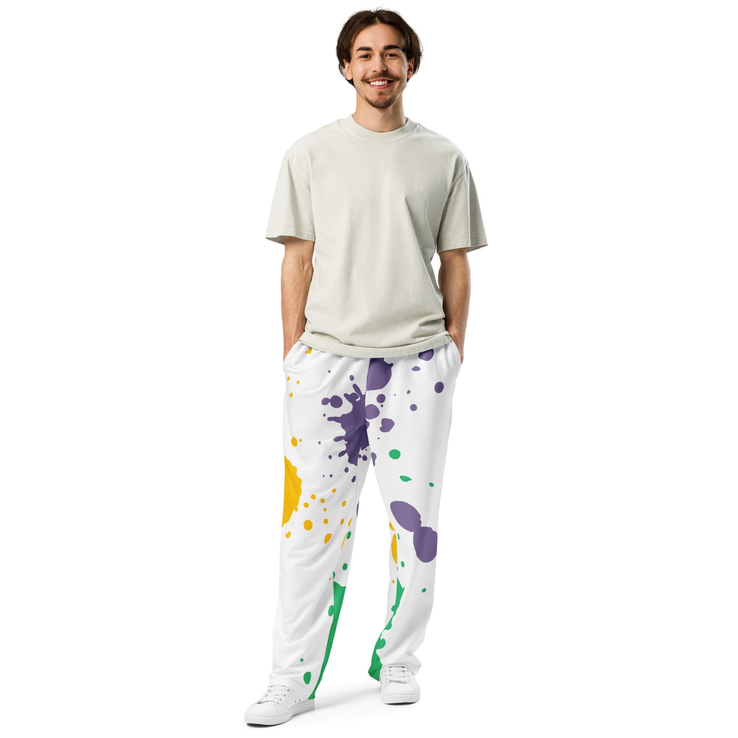 Colorful Wide-leg joggers - Unique Designs - Free Shipping Worldwide