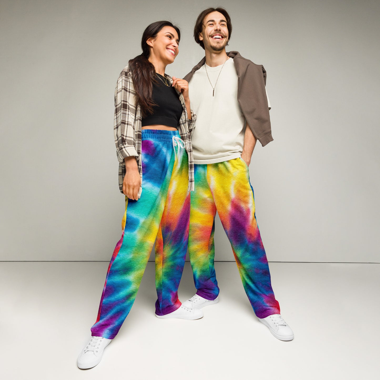 Colorful Wide-leg joggers - Unique Designs - Free Shipping Worldwide