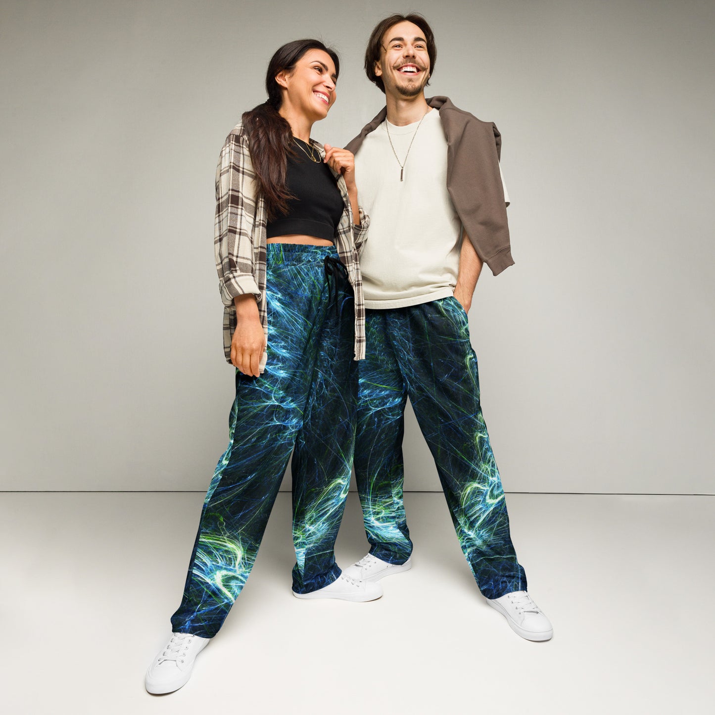 Colorful Wide-leg joggers - Unique Designs - Free Shipping Worldwide