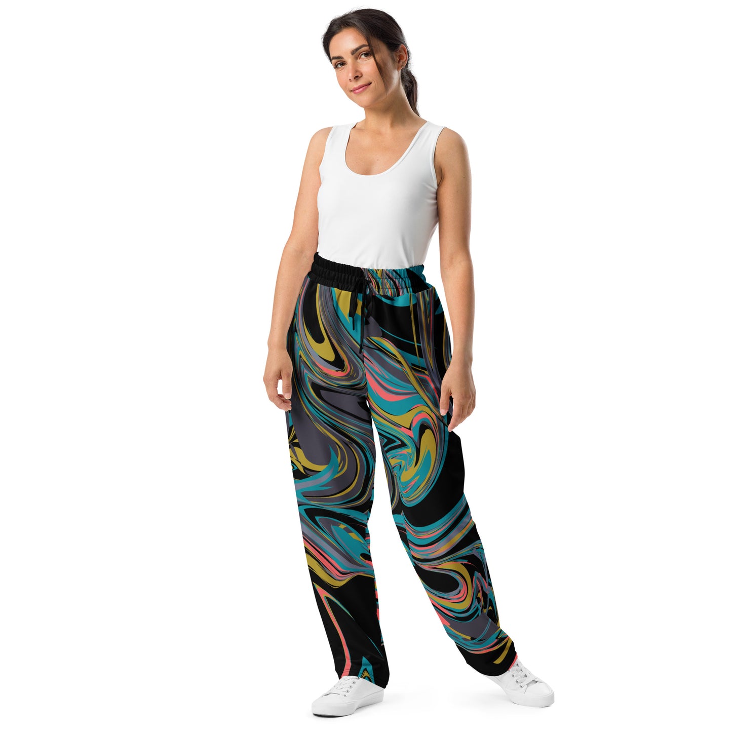 Colorful Wide-leg joggers - Unique Designs - Free Shipping Worldwide