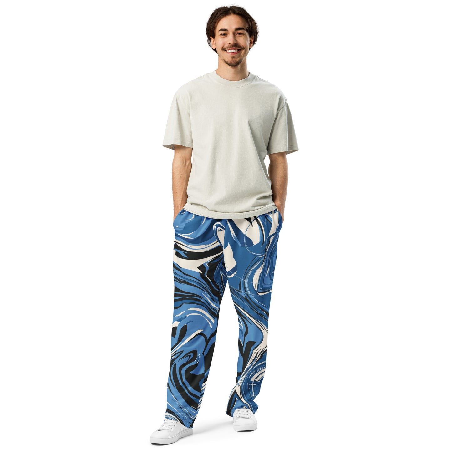 Colorful Wide-leg joggers - Unique Designs - Free Shipping Worldwide