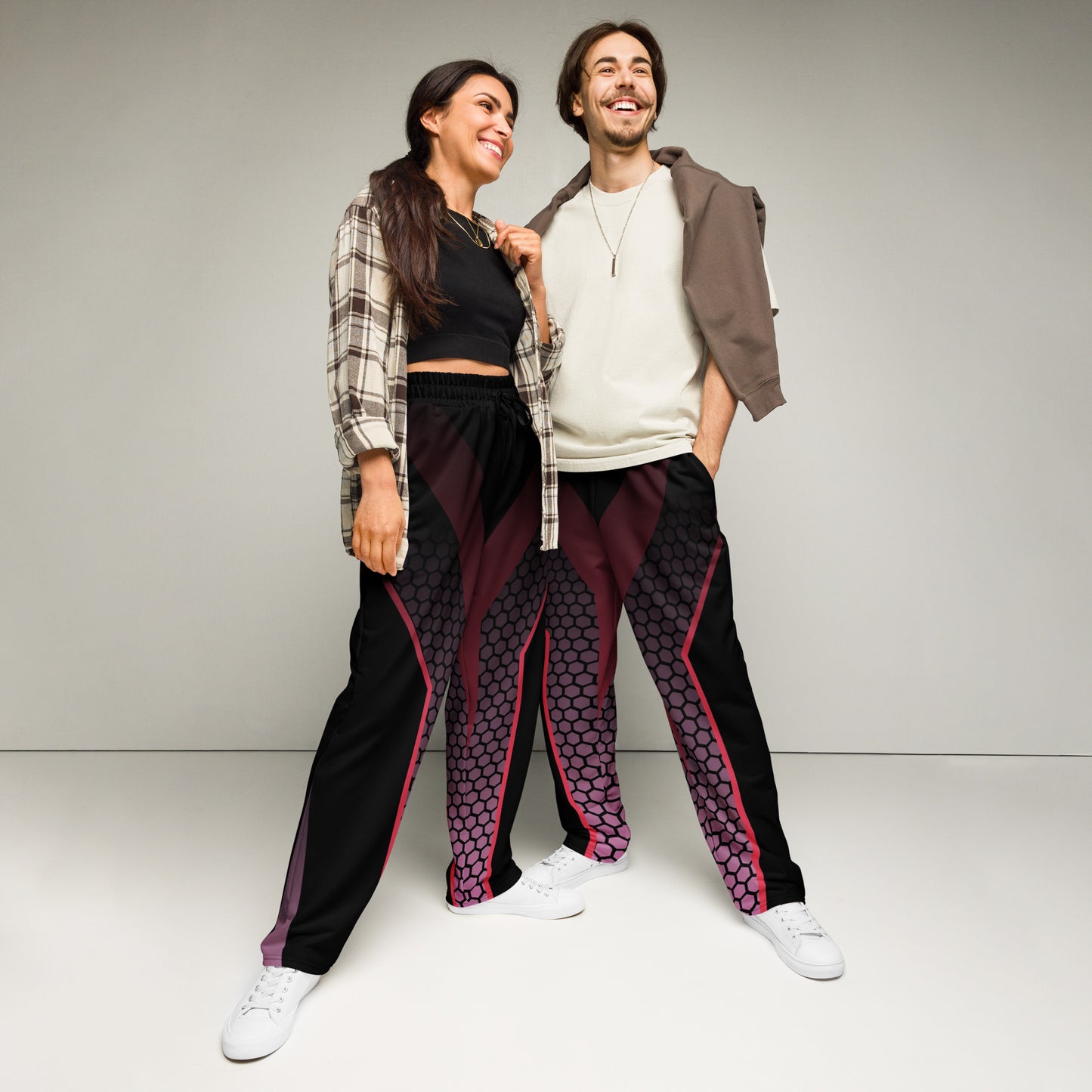 Colorful Wide-leg joggers - Unique Designs - Free Shipping Worldwide