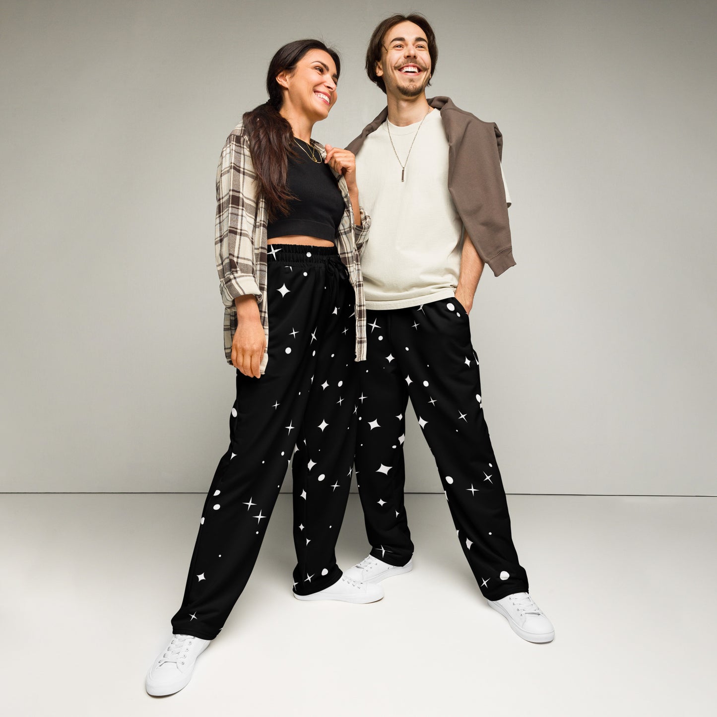 Colorful Wide-leg joggers - Unique Designs - Free Shipping Worldwide