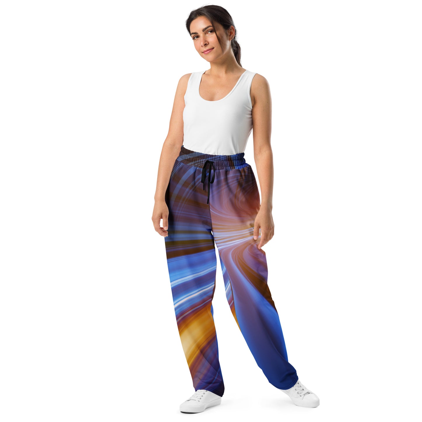 Colorful Wide-leg joggers - Unique Designs - Free Shipping Worldwide