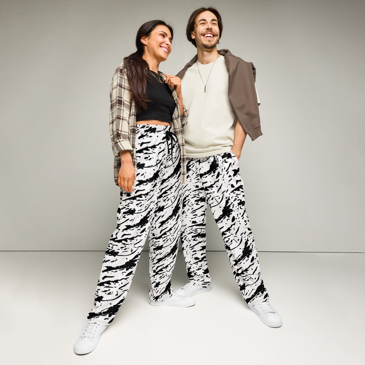 Colorful Wide-leg joggers - Unique Designs - Free Shipping Worldwide