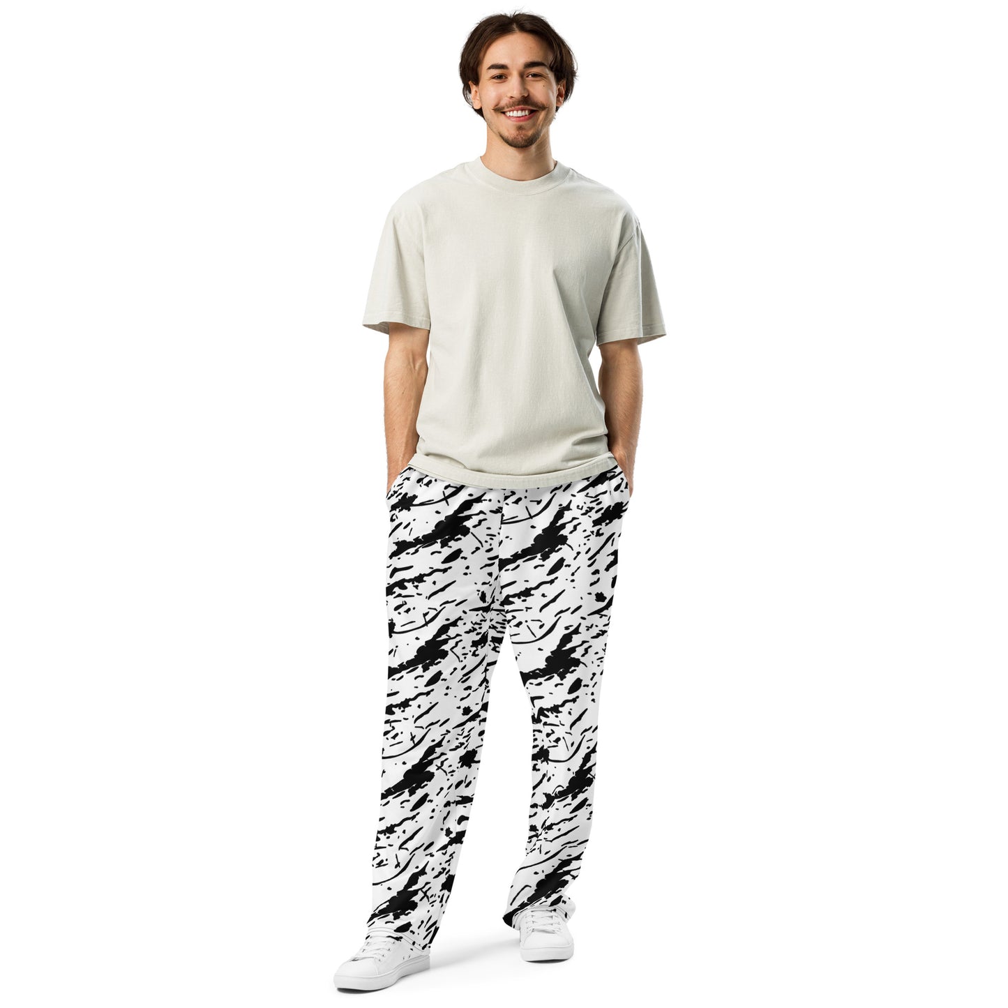 Colorful Wide-leg joggers - Unique Designs - Free Shipping Worldwide