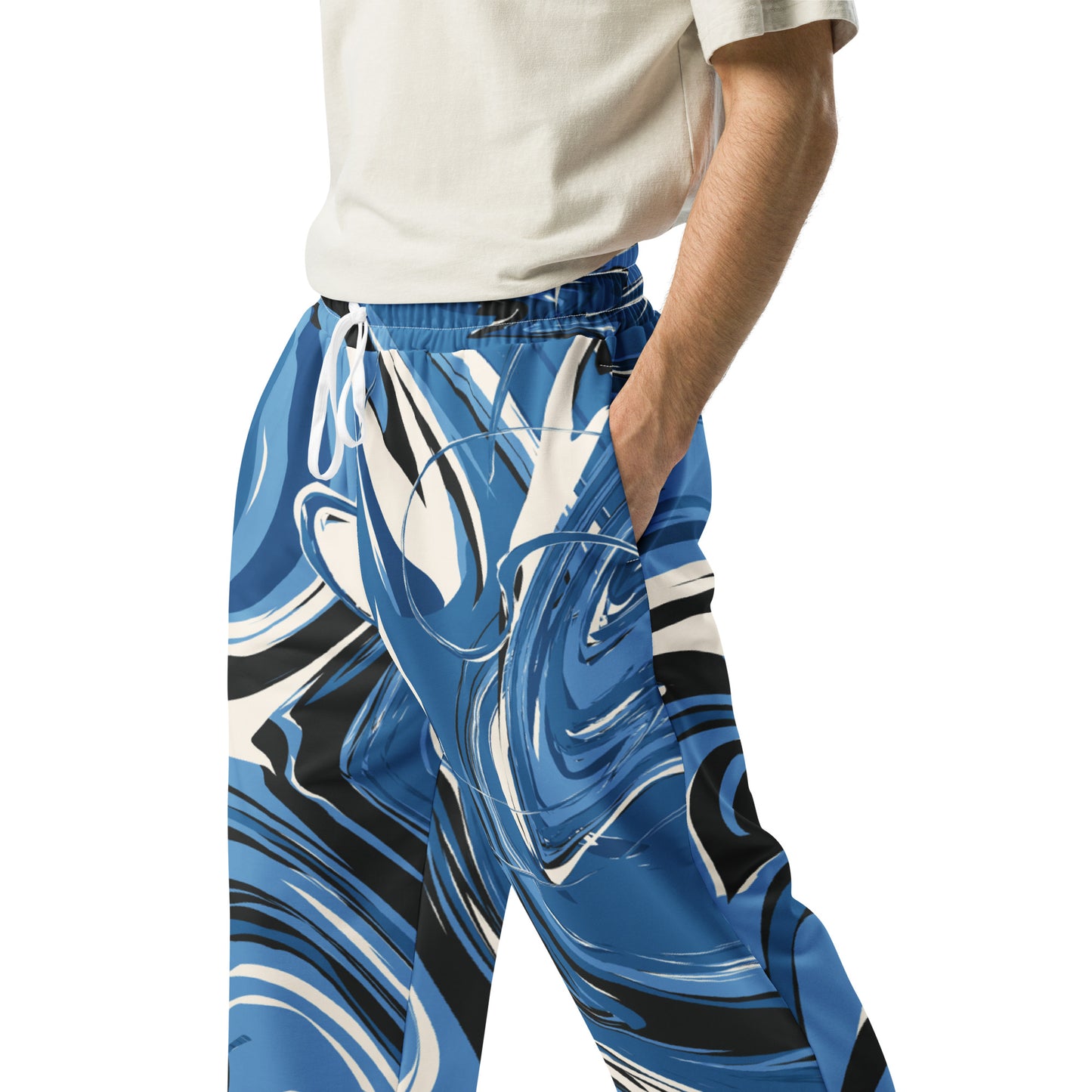 Colorful Wide-leg joggers - Unique Designs - Free Shipping Worldwide