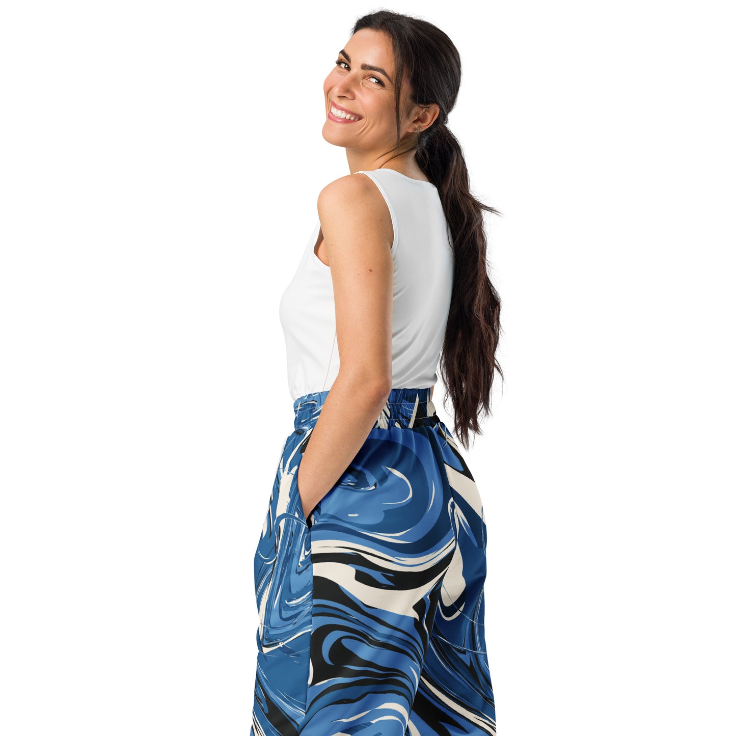 Colorful Wide-leg joggers - Unique Designs - Free Shipping Worldwide