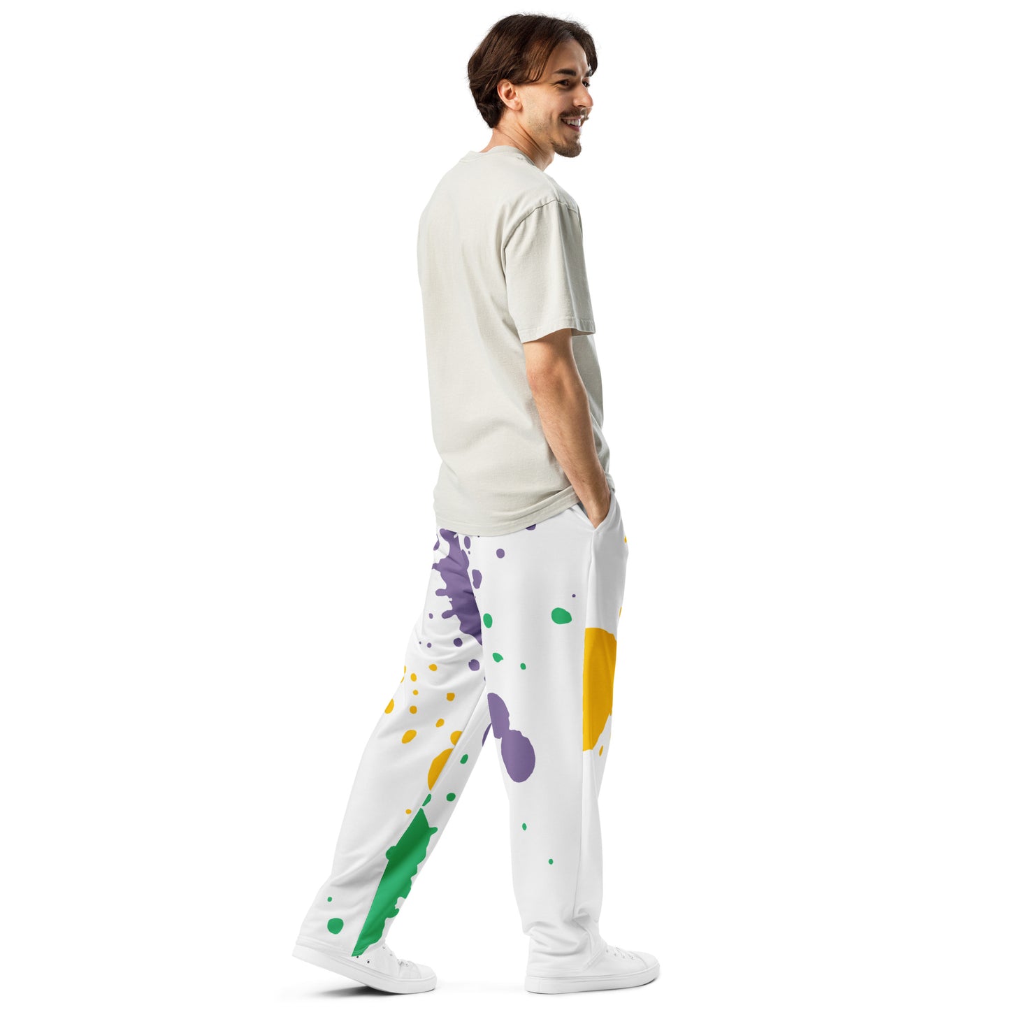 Colorful Wide-leg joggers - Unique Designs - Free Shipping Worldwide