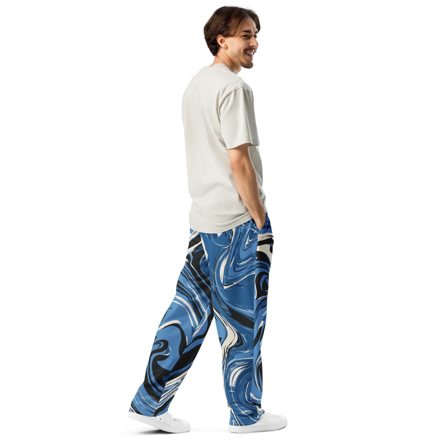 Colorful Wide-leg joggers - Unique Designs - Free Shipping Worldwide