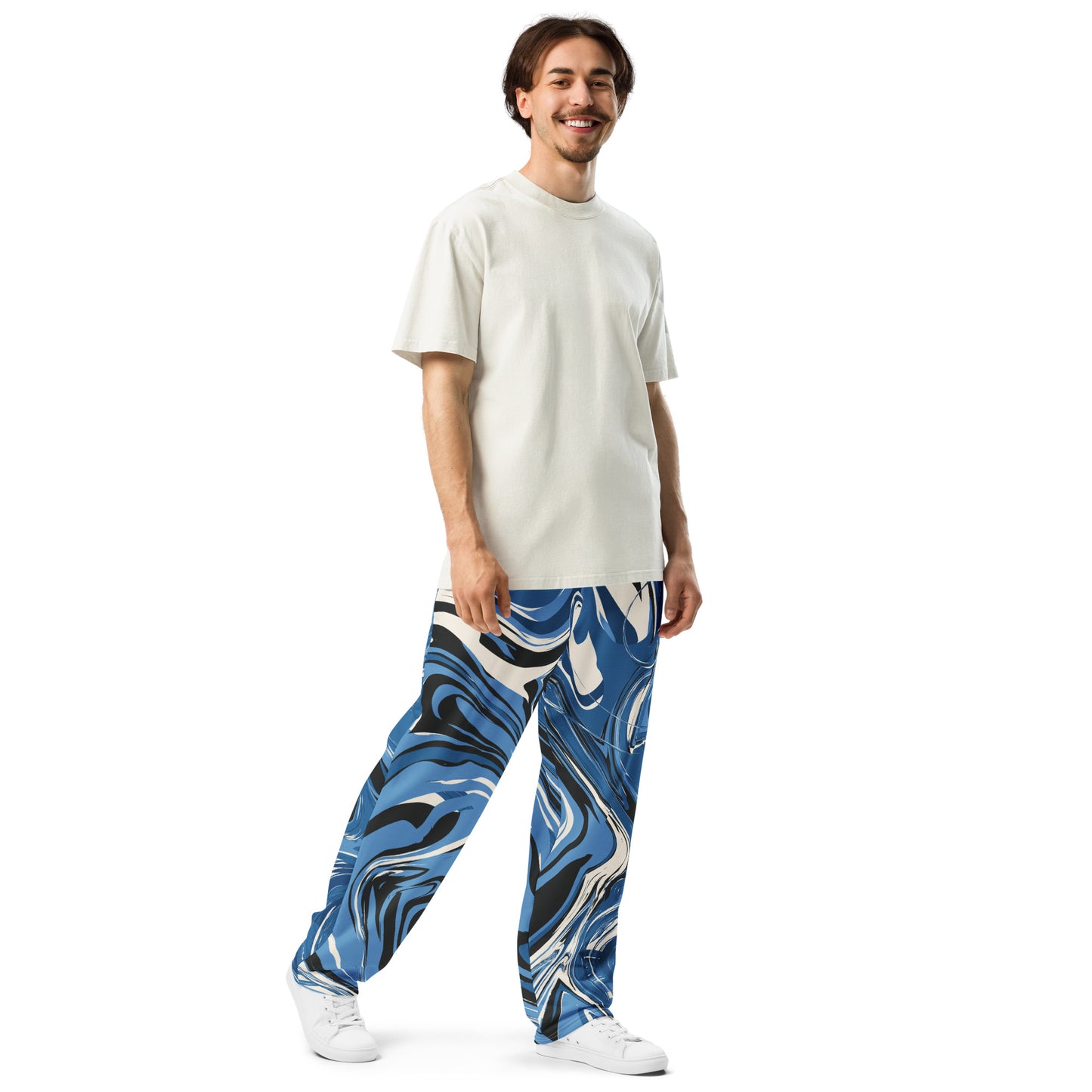 Colorful Wide-leg joggers - Unique Designs - Free Shipping Worldwide