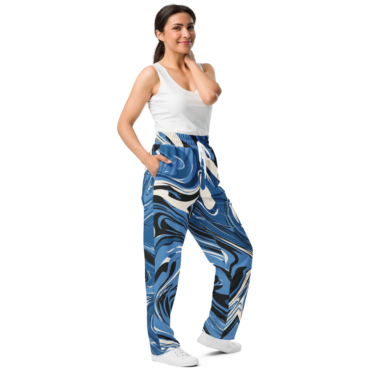 Colorful Wide-leg joggers - Unique Designs - Free Shipping Worldwide
