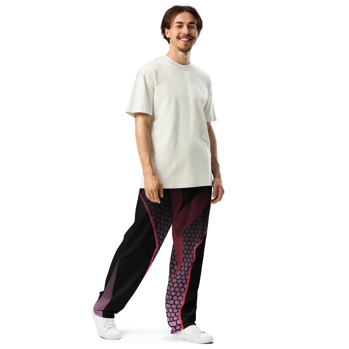 Colorful Wide-leg joggers - Unique Designs - Free Shipping Worldwide