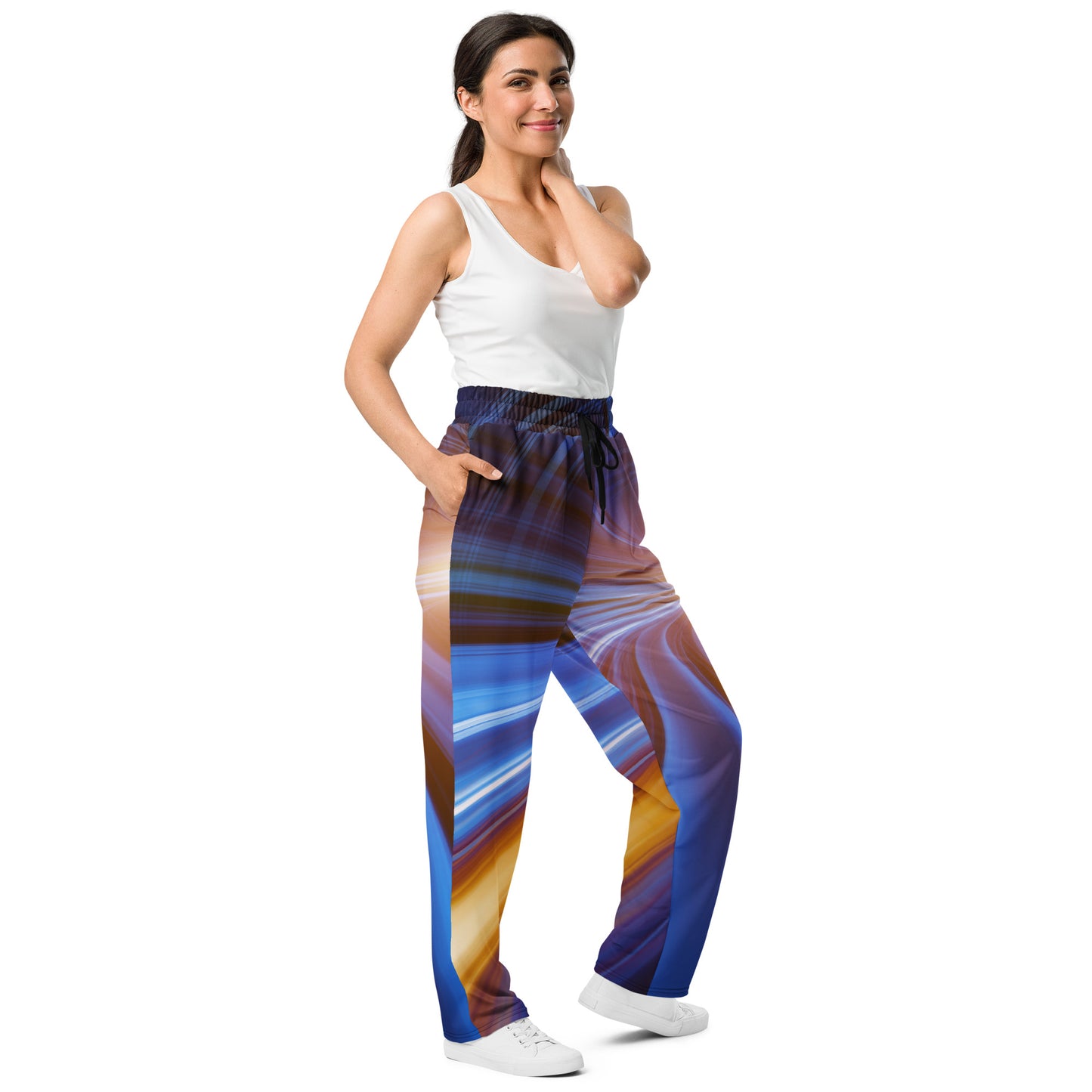 Colorful Wide-leg joggers - Unique Designs - Free Shipping Worldwide