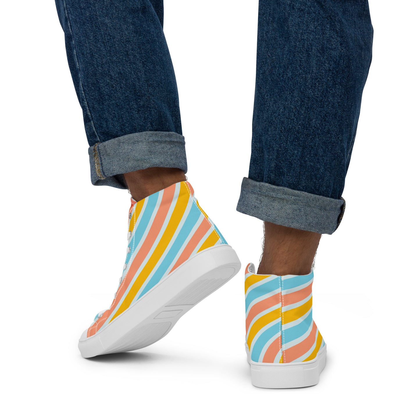 Colorful high top canvas shoes - Free Shipping Worldwide