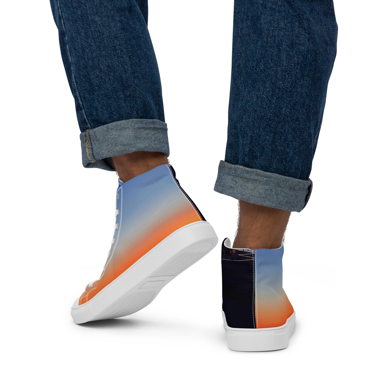 Colorful high top canvas shoes Free Shipping Worldwide