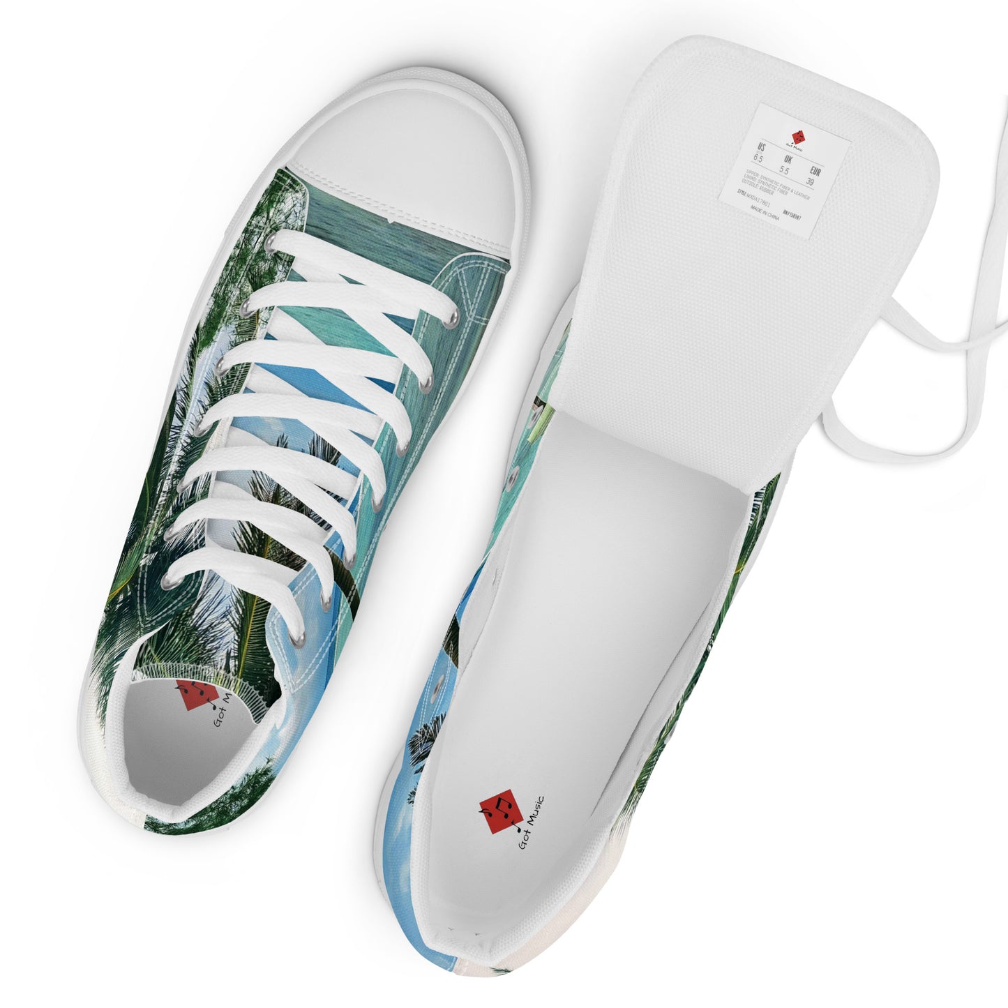 Colorful high top canvas shoes - Free Shipping Worldwide