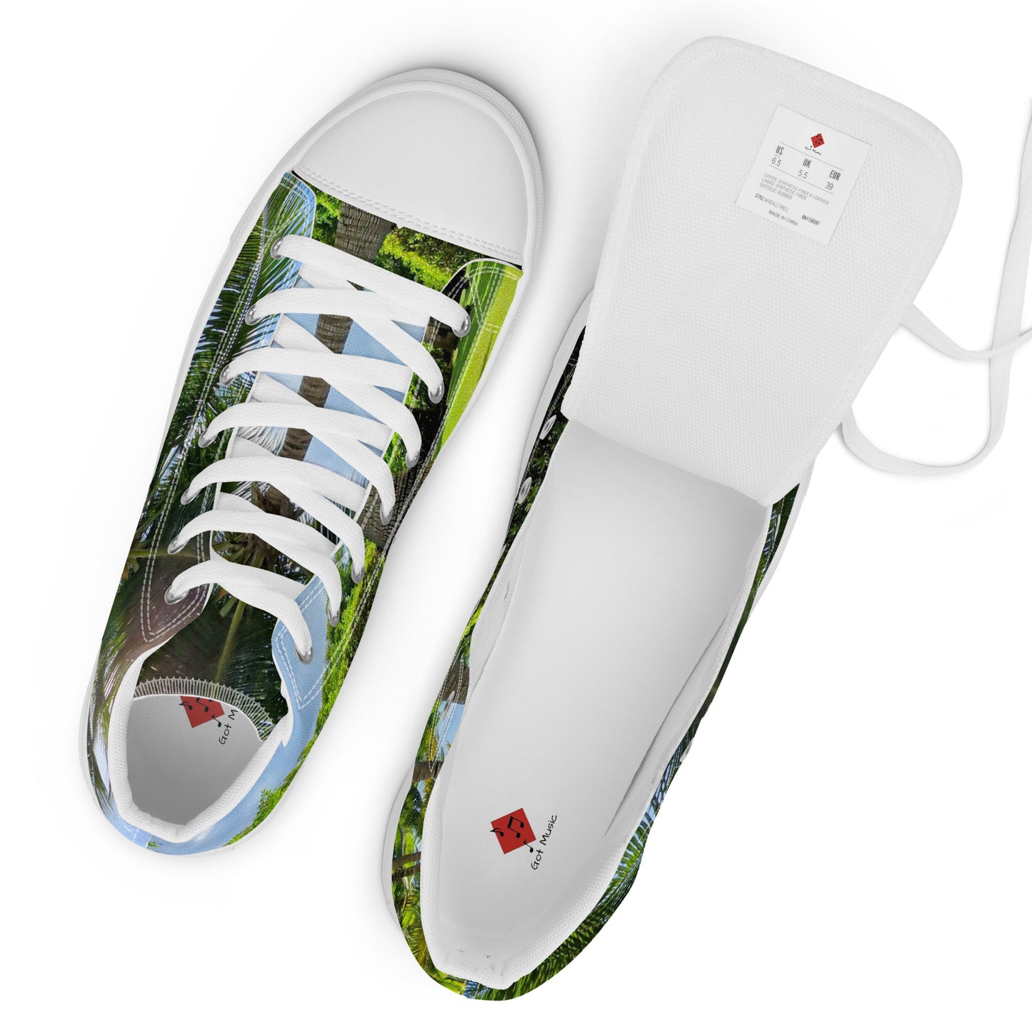 Colorful high top canvas shoes - Free Shipping Worldwide