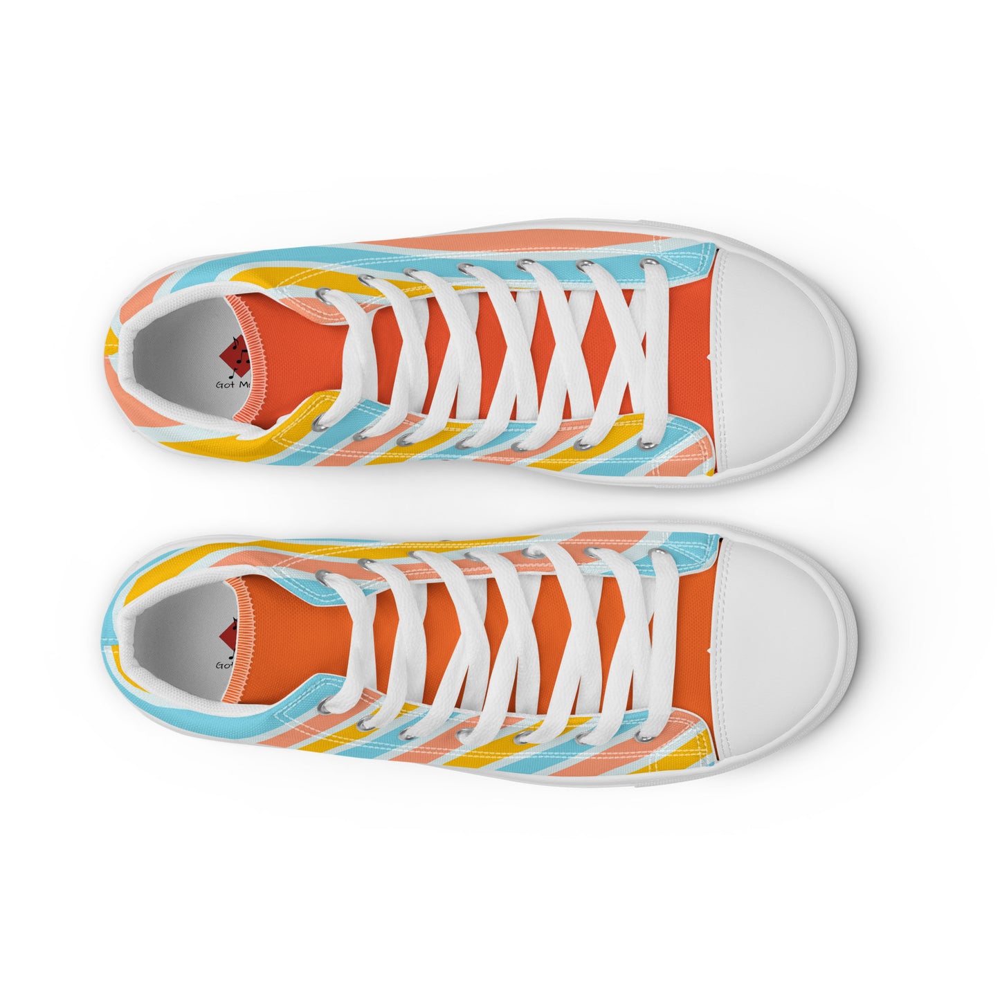 Colorful high top canvas shoes - Free Shipping Worldwide