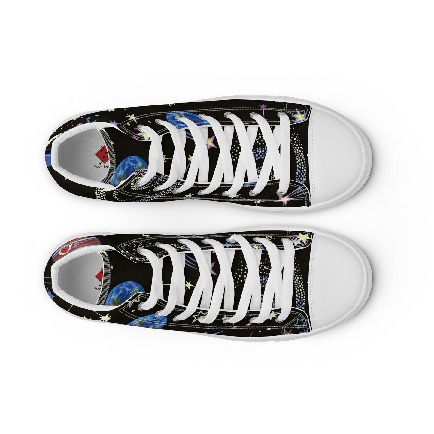 Colorful high top canvas shoes - Free Shipping Worldwide