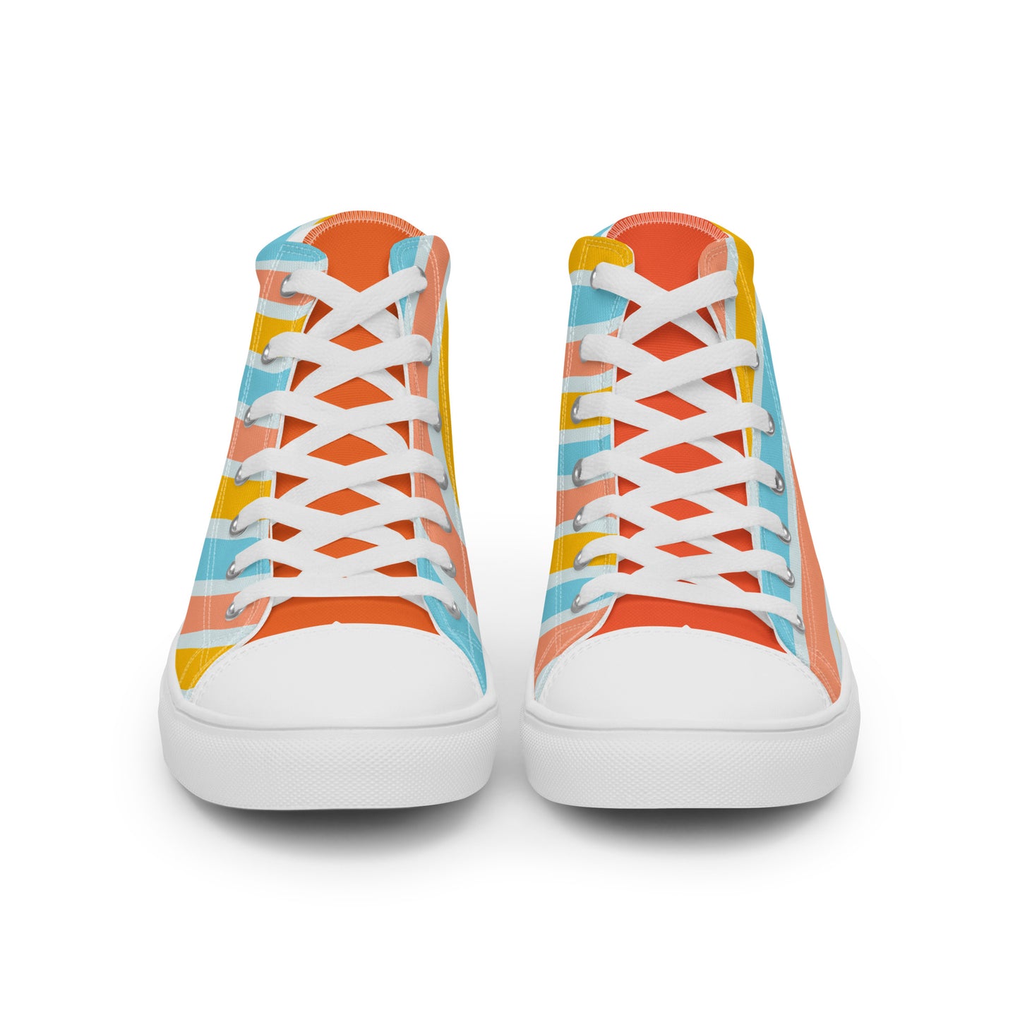 Colorful high top canvas shoes - Free Shipping Worldwide