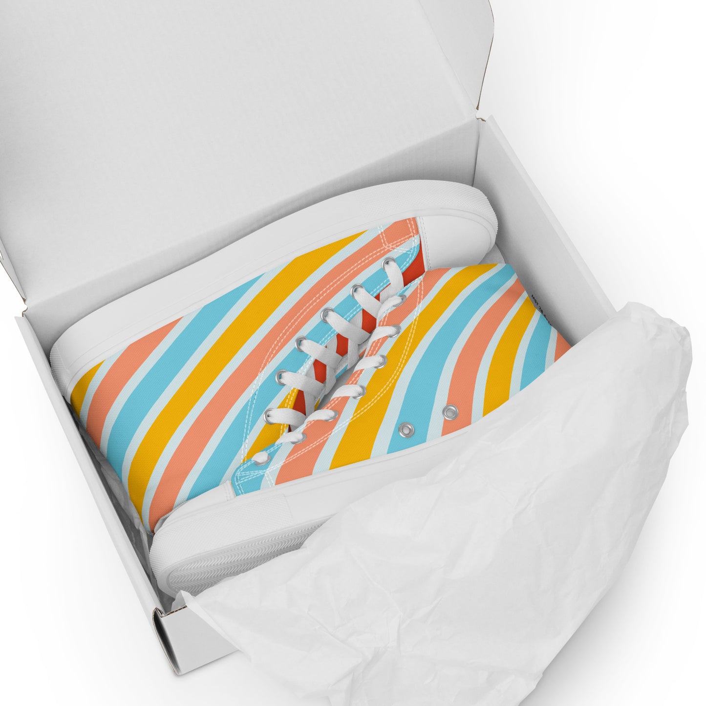 Colorful high top canvas shoes - Free Shipping Worldwide