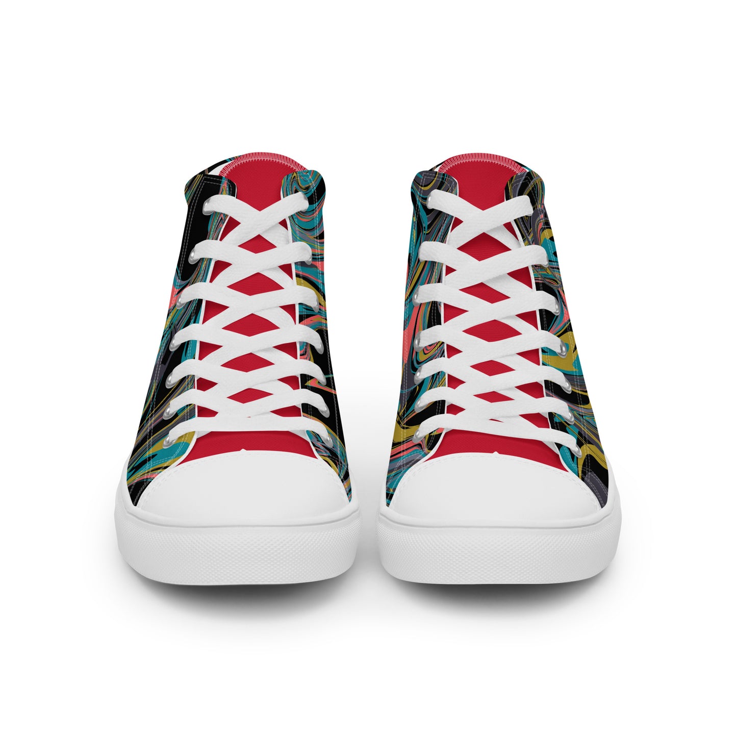 Colorful high top canvas shoes - Free Shipping Worldwide