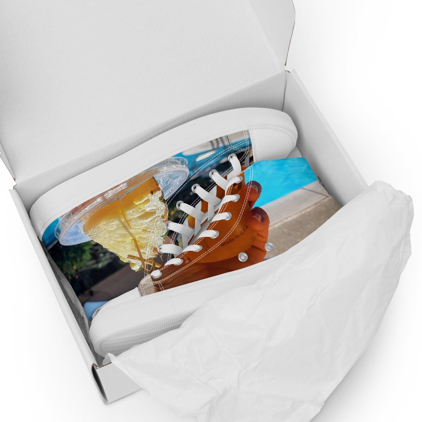 Colorful high top canvas shoes Free Shipping Worldwide