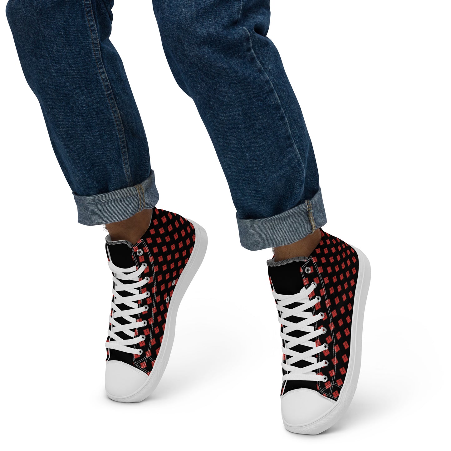 Colorful high top canvas shoes - Free Shipping Worldwide