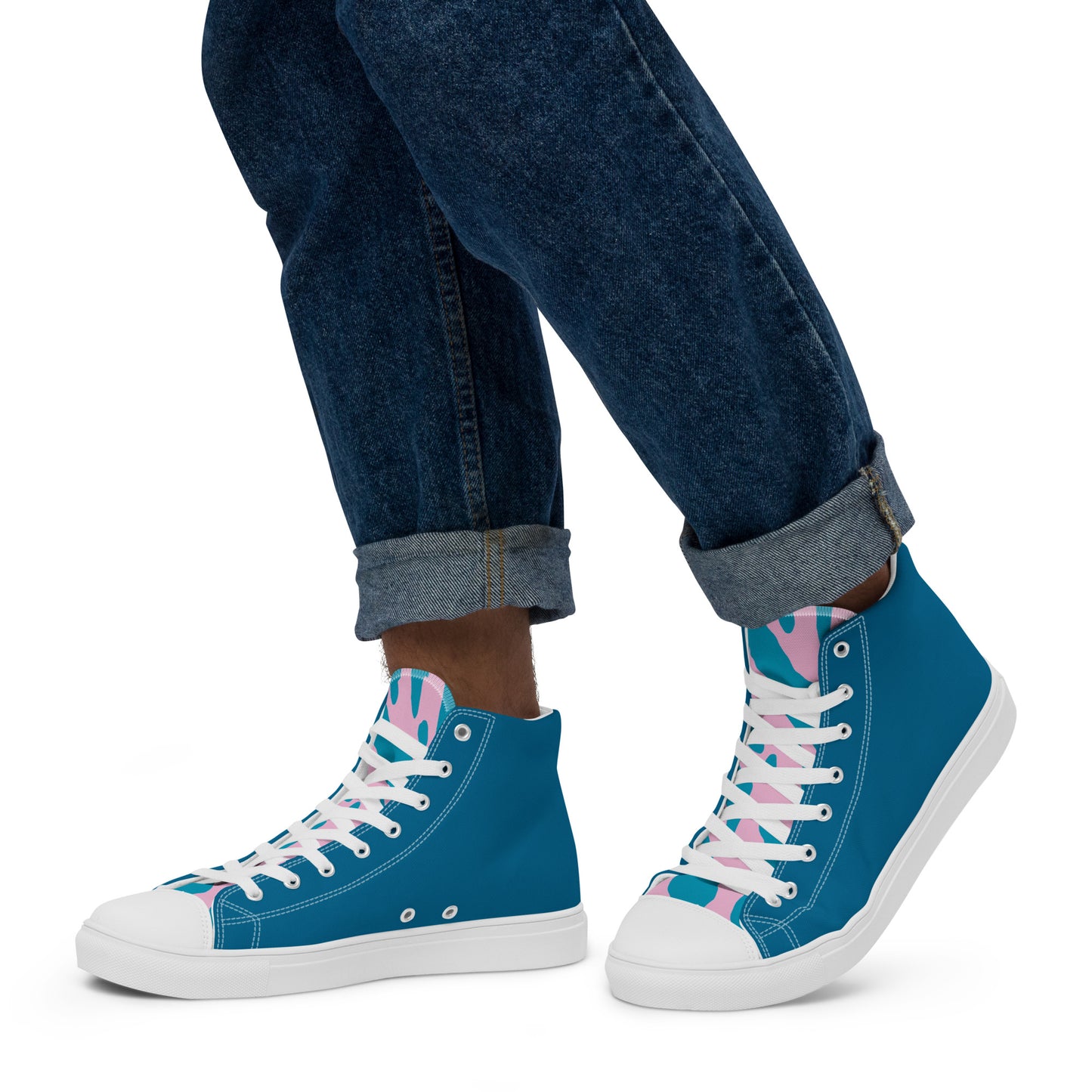 Colorful high top canvas shoes - Free Shipping Worldwide