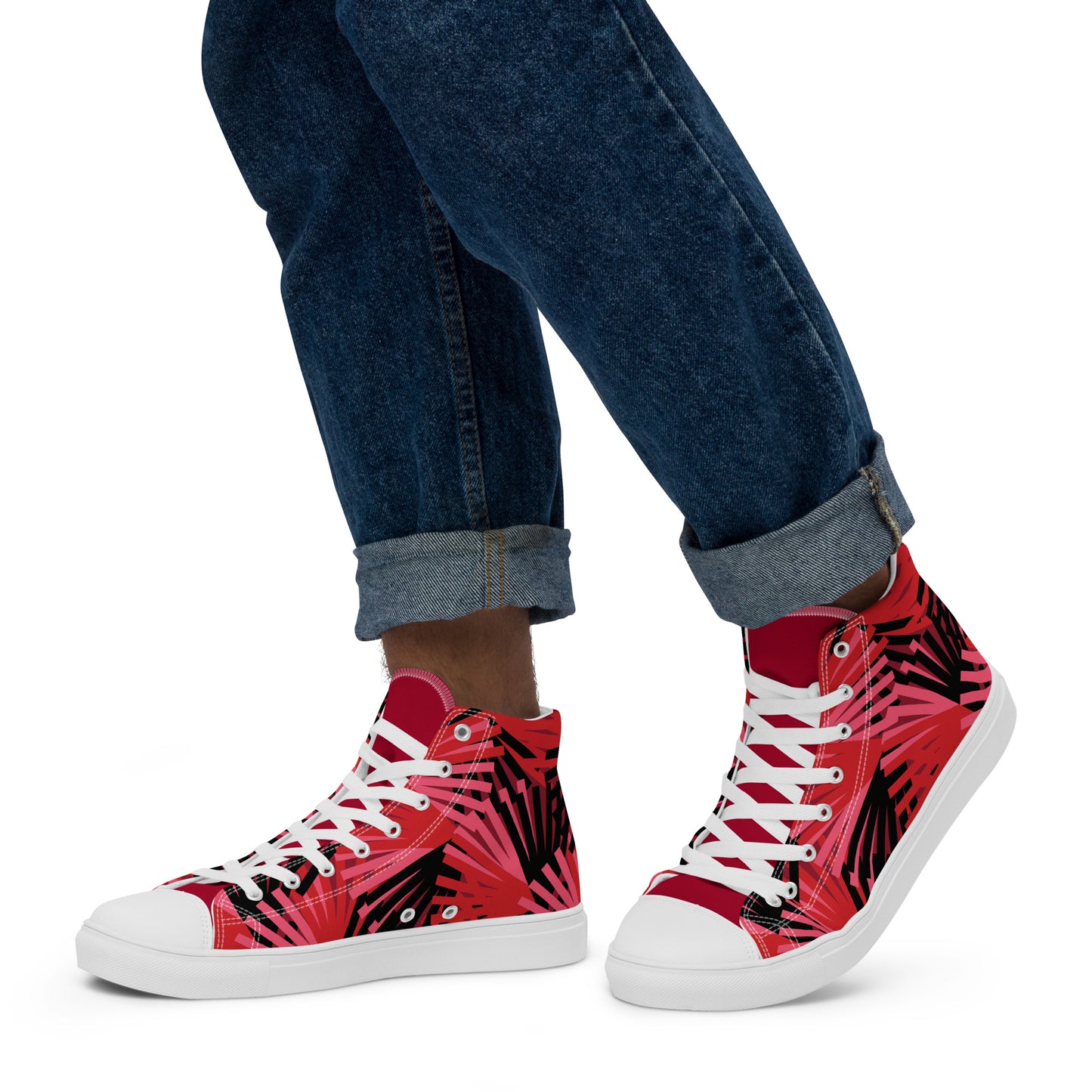 Colorful high top canvas shoes - Free Shipping Worldwide