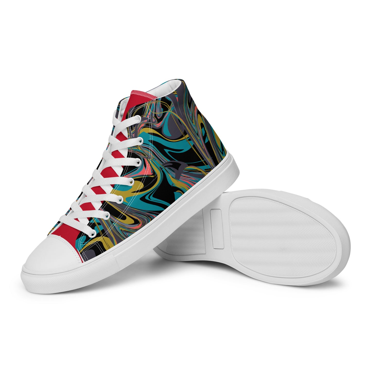 Colorful high top canvas shoes - Free Shipping Worldwide