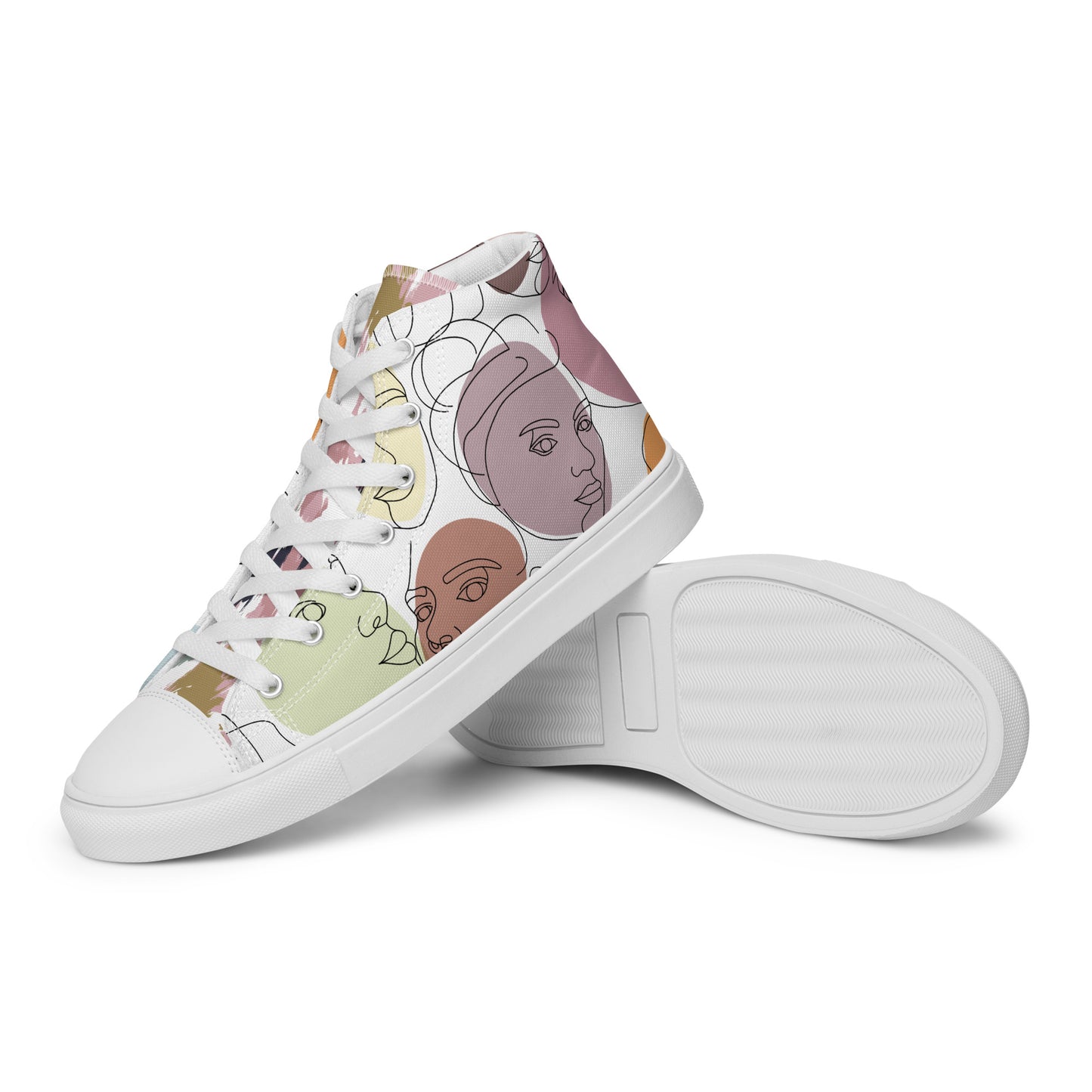 Colorful high top canvas shoes - Free Shipping Worldwide