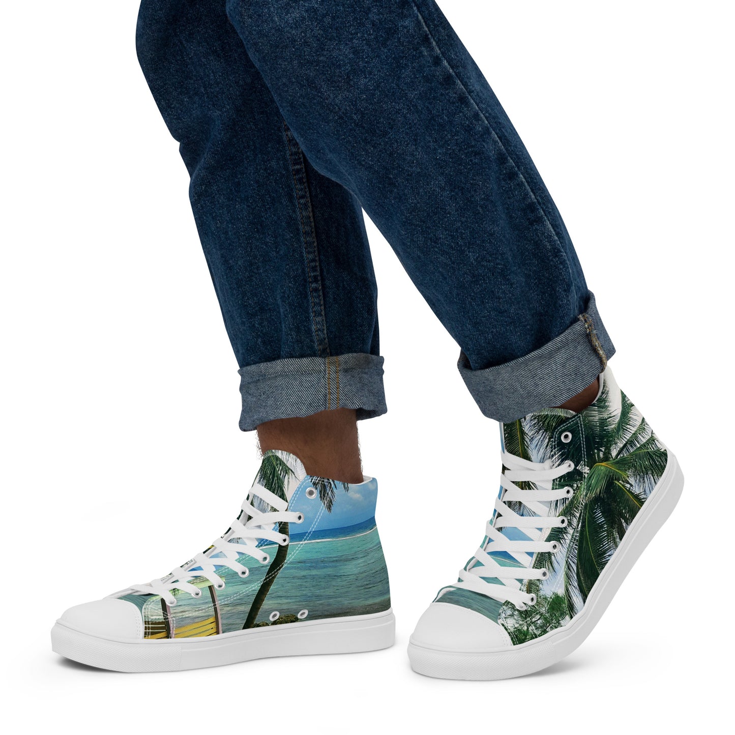 Colorful high top canvas shoes - Free Shipping Worldwide