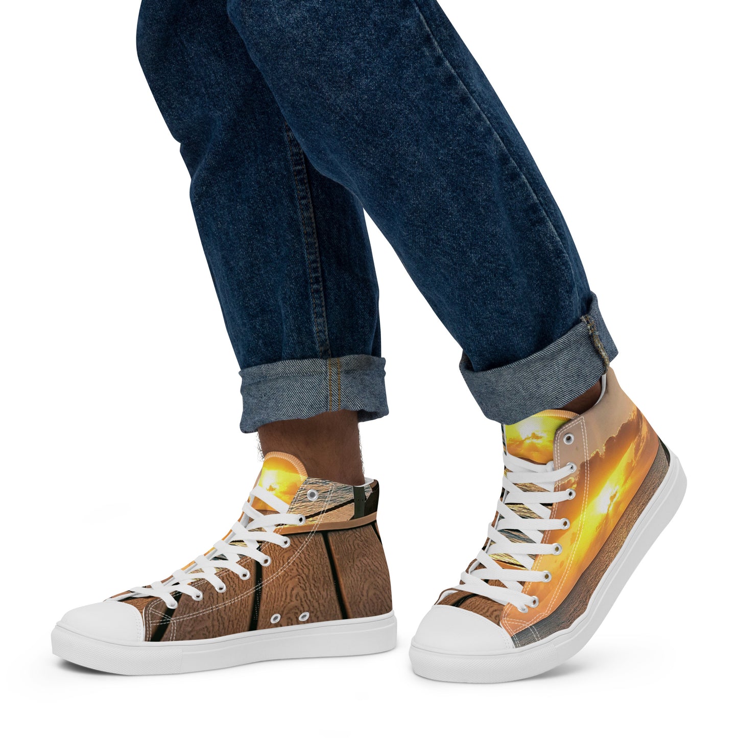 Colorful high top canvas shoes - Free Shipping Worldwide