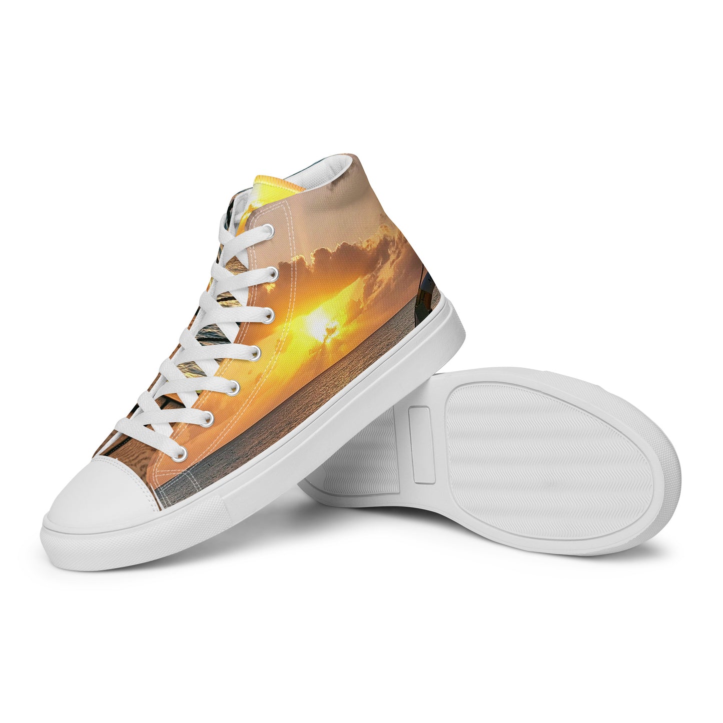 Colorful high top canvas shoes - Free Shipping Worldwide