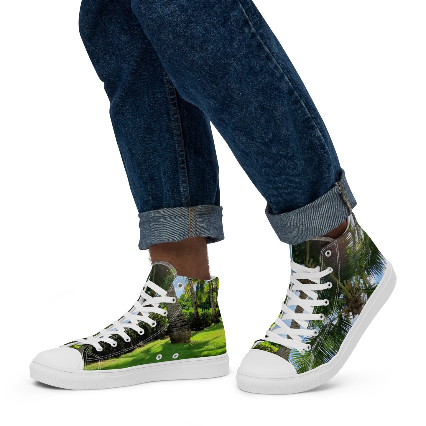 Colorful high top canvas shoes - Free Shipping Worldwide
