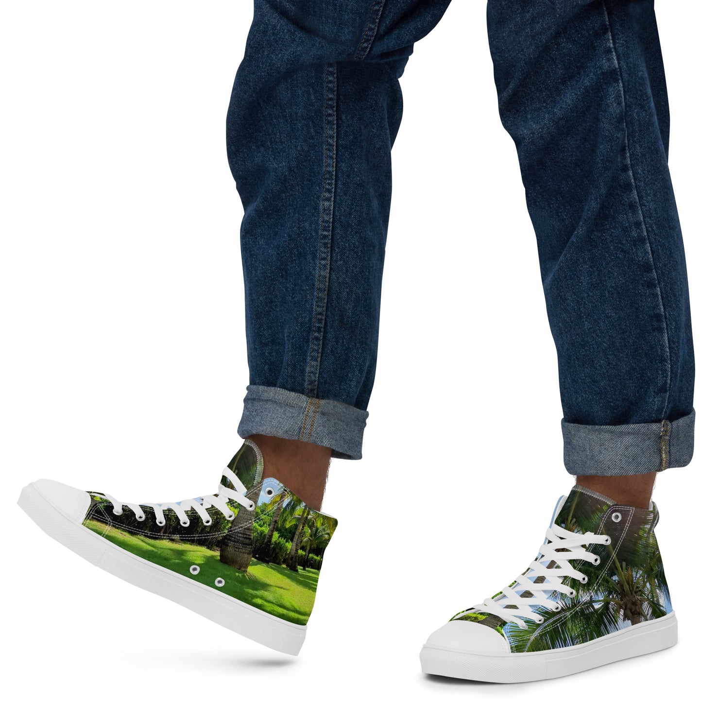 Colorful high top canvas shoes - Free Shipping Worldwide