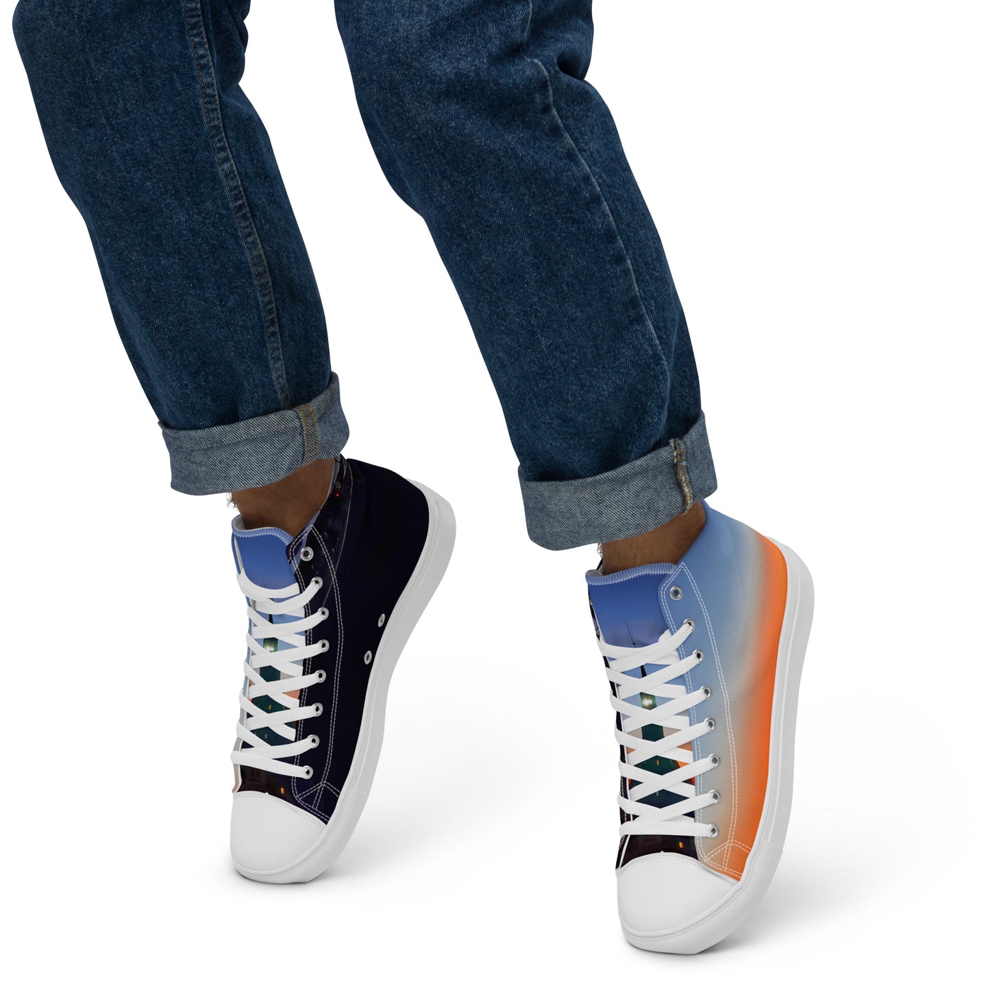 Colorful high top canvas shoes Free Shipping Worldwide