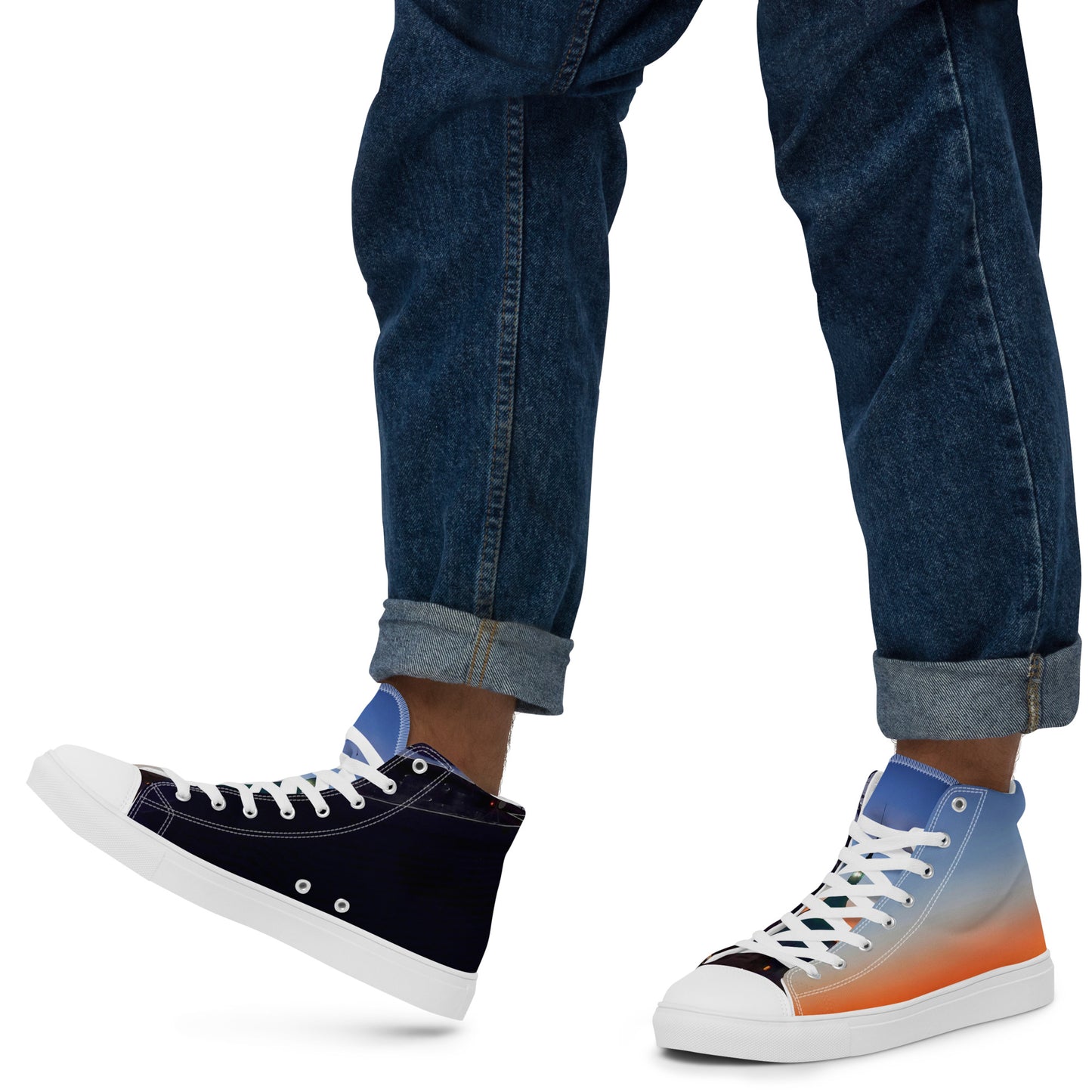 Colorful high top canvas shoes Free Shipping Worldwide