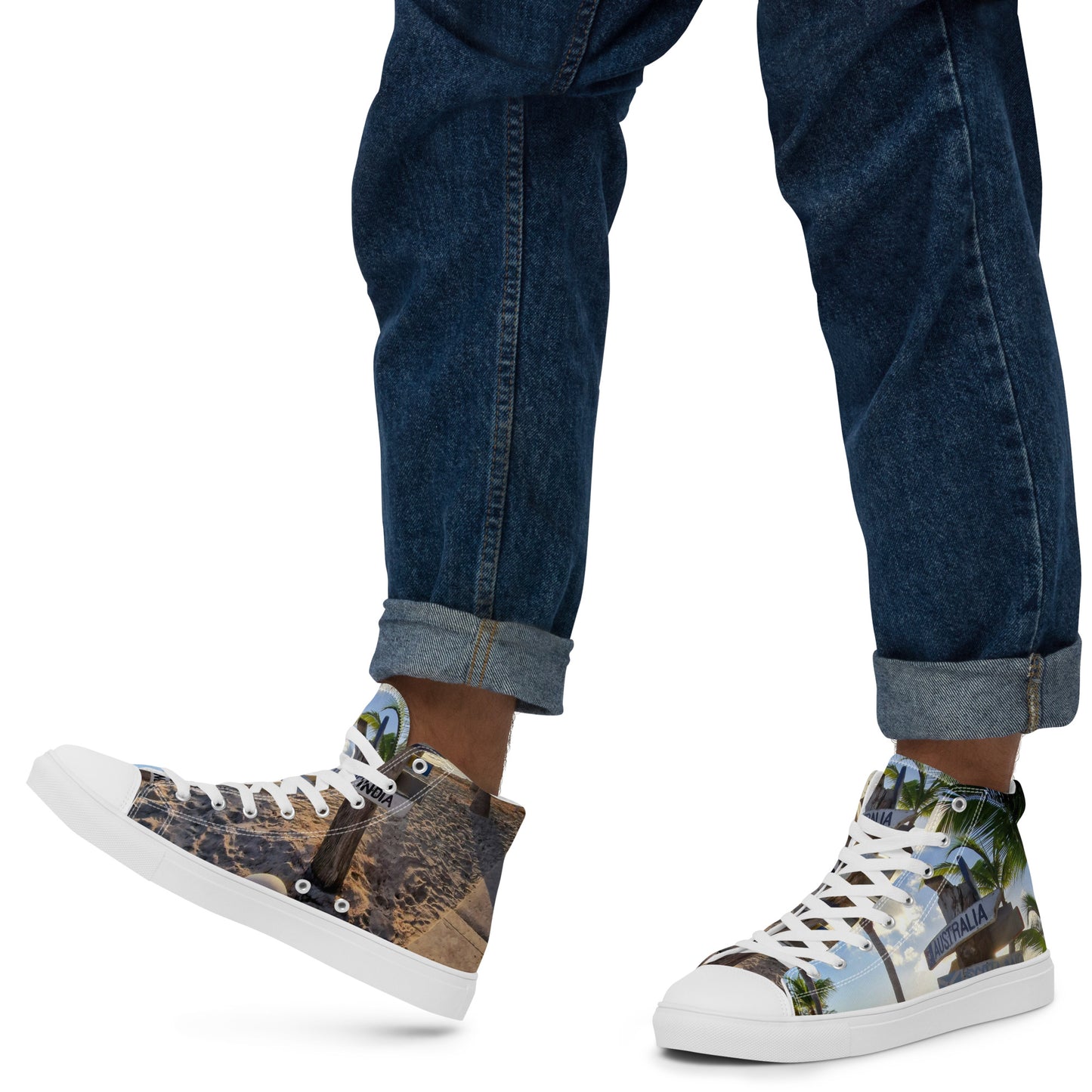 Colorful high top canvas shoes Free Shipping Worldwide